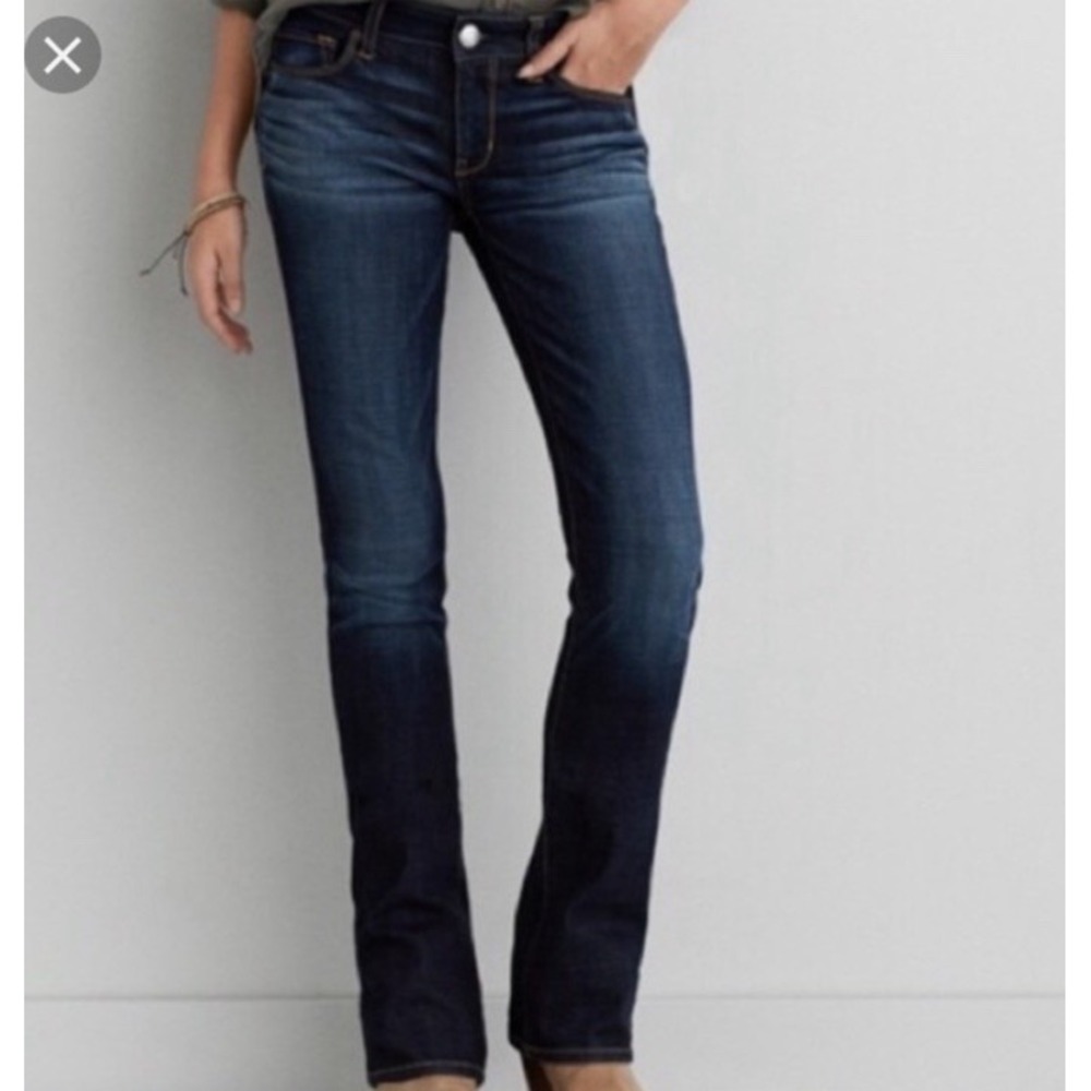 American Eagle Bootcut High Rise Skinny Kick Jeans Women 14  Blue